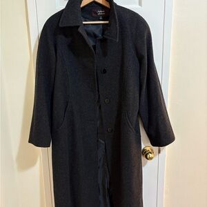 Women’s Grey Wool Overcoat